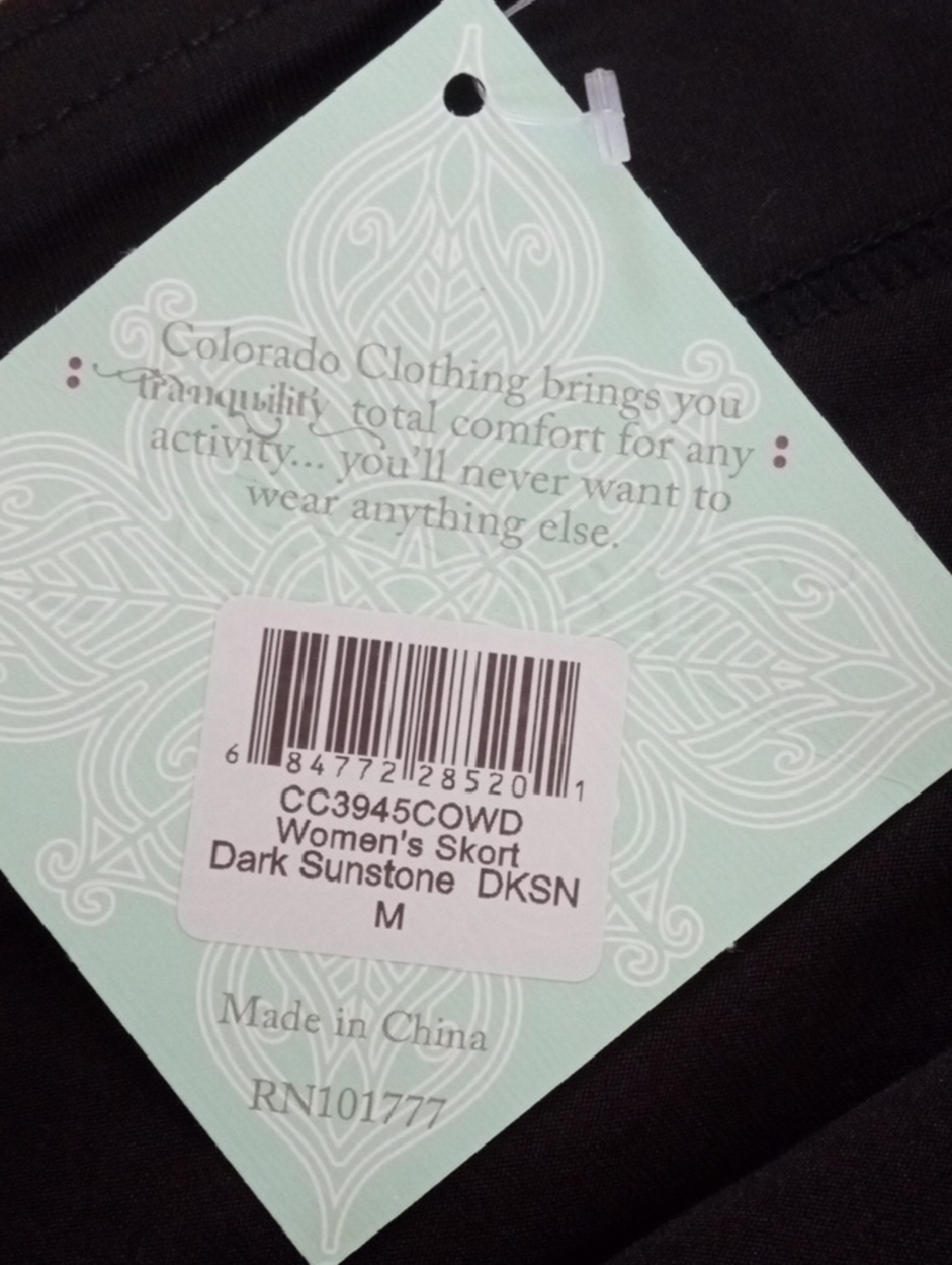 NWT Colorado Clothing Tranquility Chic Patterned Skort in Dark Sunstone Size M - Picture 3 of 14